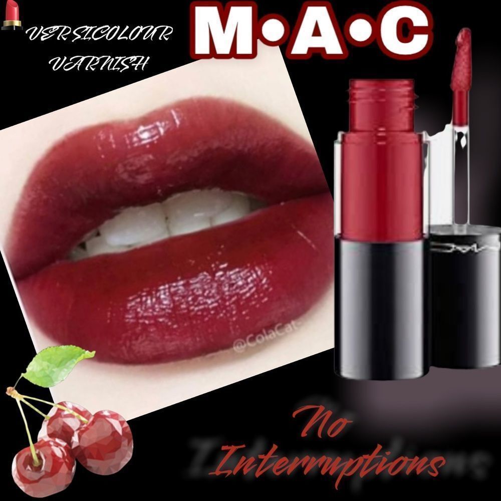 M•A•C “ NO INTERRUPTIONS” stain VESICOLOUR VARNISHdiscontinued very hard 2 find